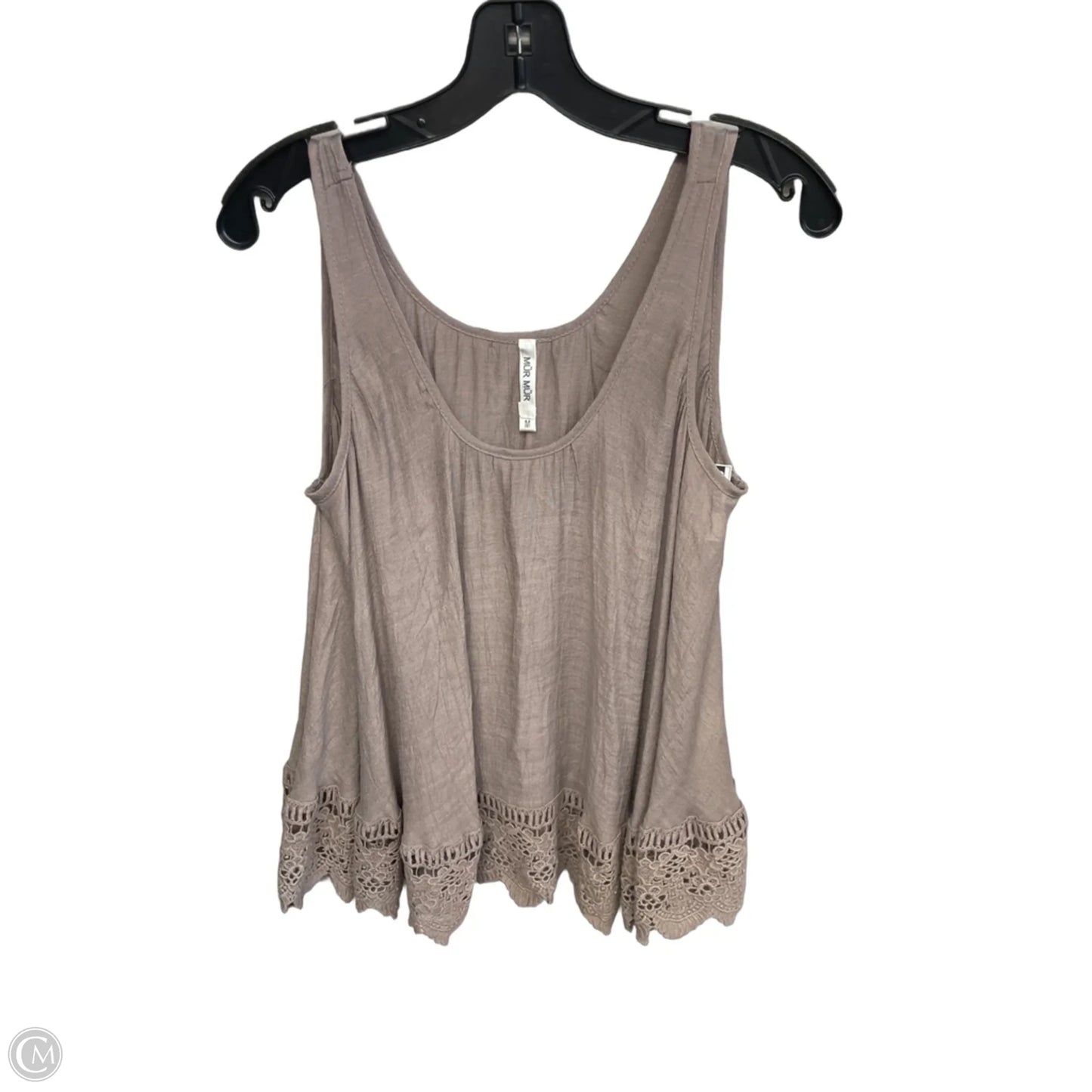 Top Sleeveless By Clothes Mentor In Taupe, Size: M