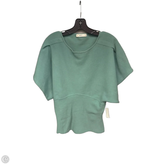 Sweater Short Sleeve By Zara In Green, Size: M