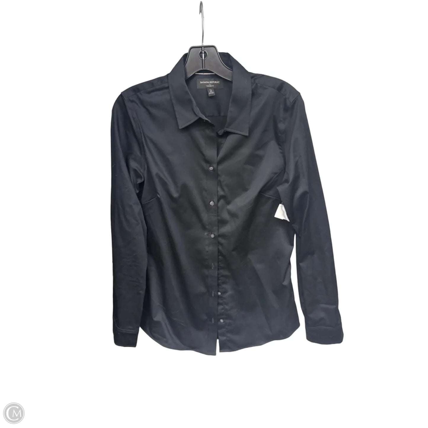 Top Long Sleeve By Banana Republic In Black, Size: 10