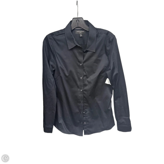 Top Long Sleeve By Banana Republic In Black, Size: 10