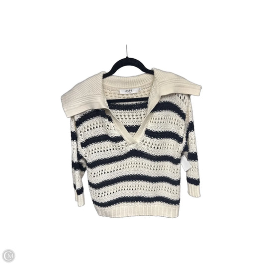 Sweater By Astr In Black & Cream, Size: M