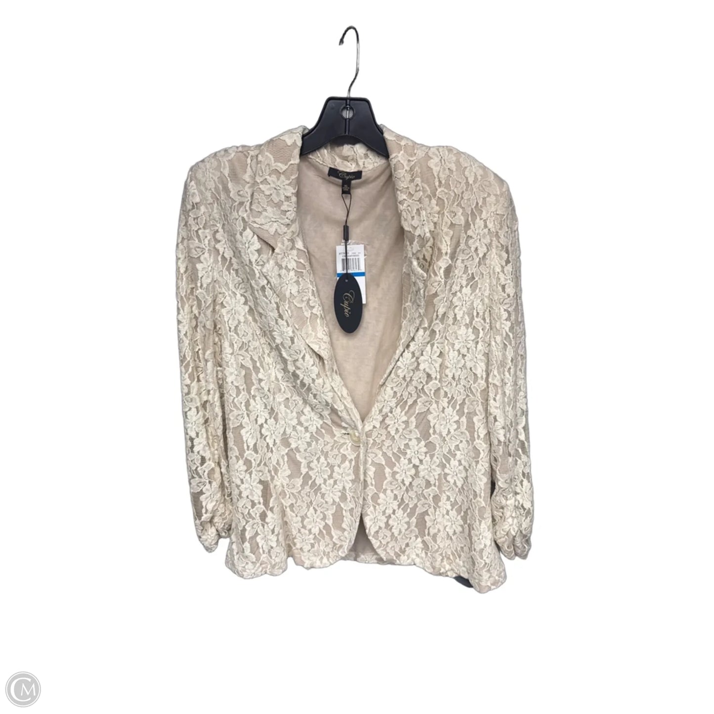 Blazer By Cupio In Cream, Size: Xl