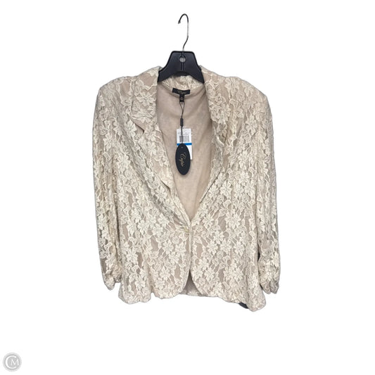 Blazer By Cupio In Cream, Size: Xl