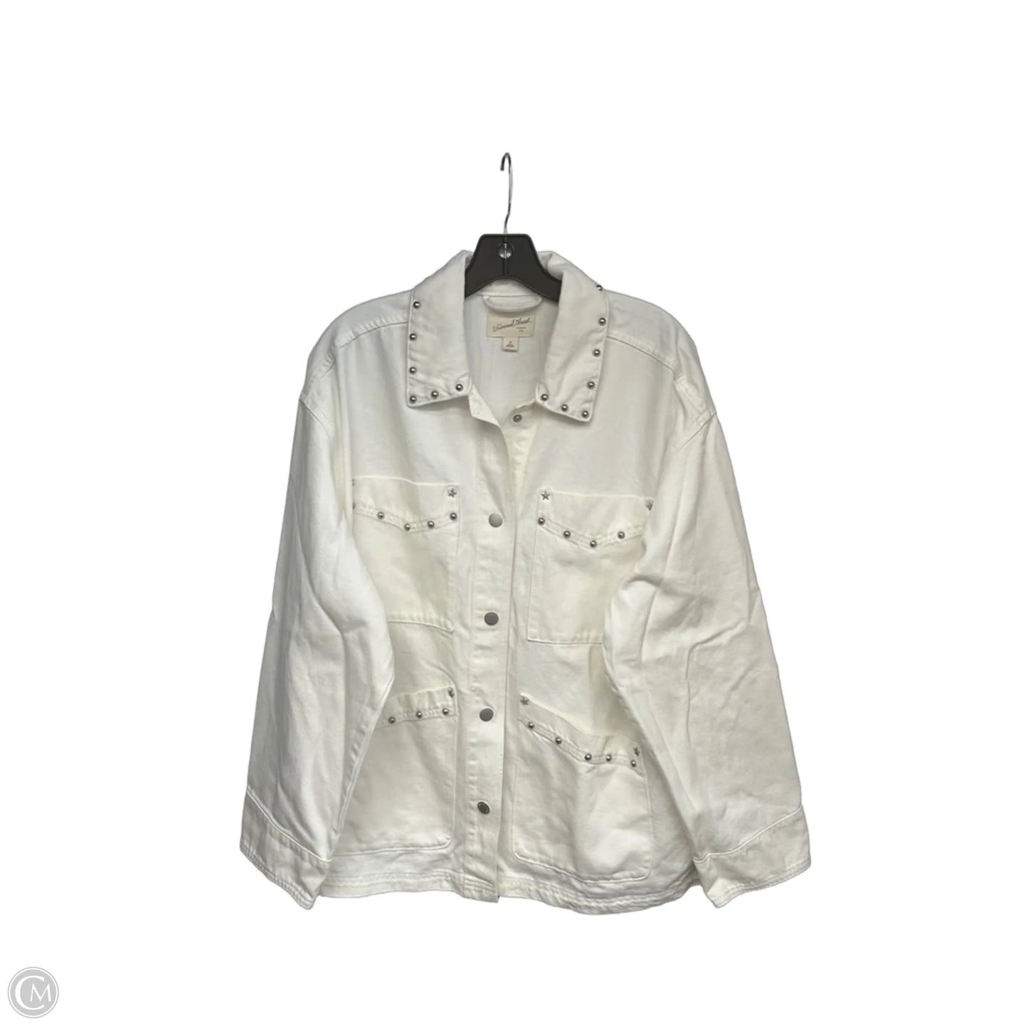 Jacket Denim By Universal Thread In White Denim, Size: M