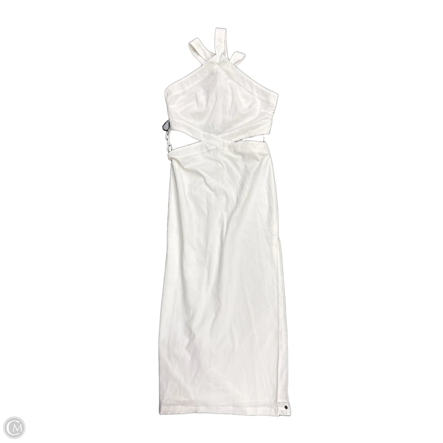 Dress Casual Maxi By Commense In White, Size: L