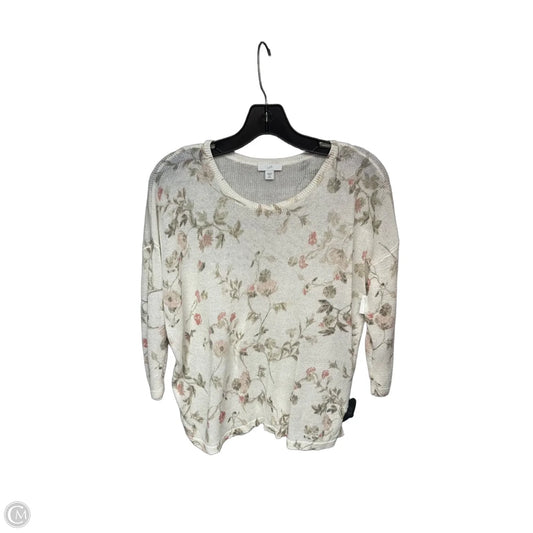 Top Short Sleeve By J. Jill In Green & White, Size: Xsp