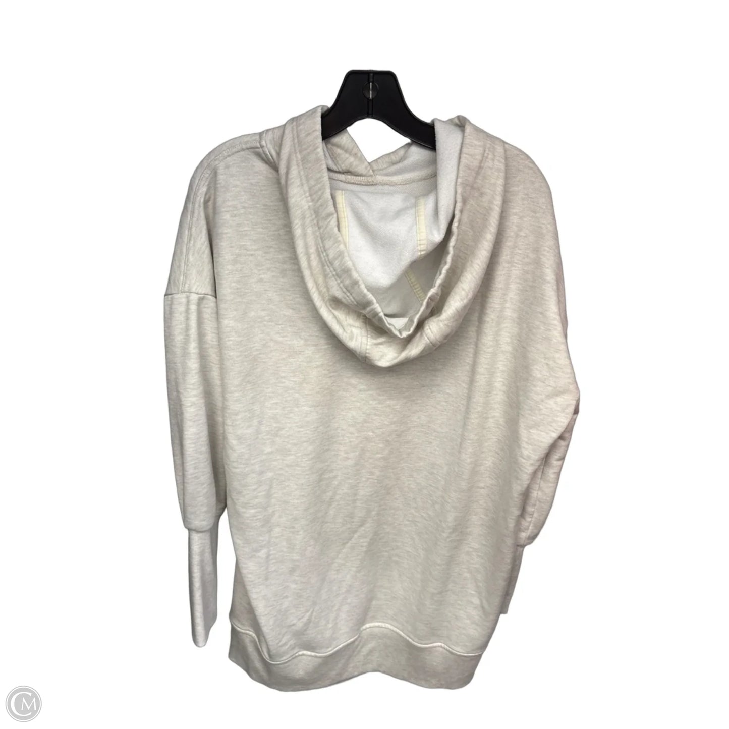 Athletic Sweatshirt Hoodie By Athleta In Cream, Size: Lp