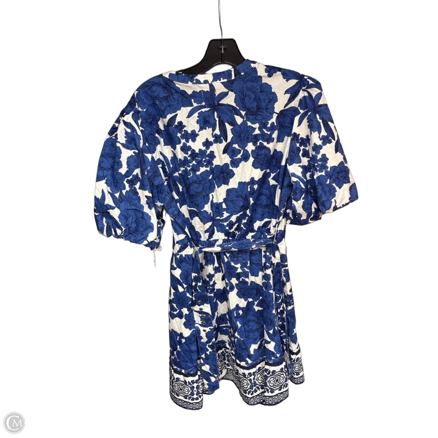Dress Casual Midi By Joie In Blue & White, Size: 12