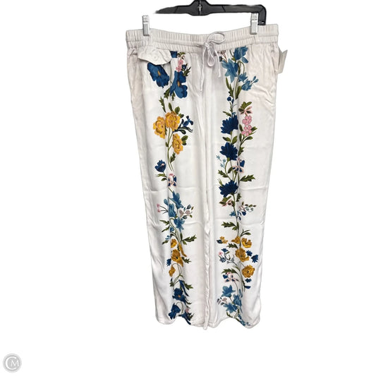 Pants Lounge By Anthropologie In Floral Print, Size: L
