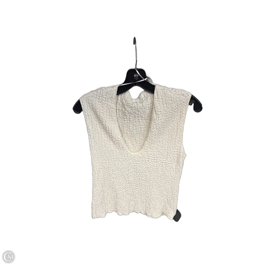 Top Sleeveless By Zara In Beige, Size: L