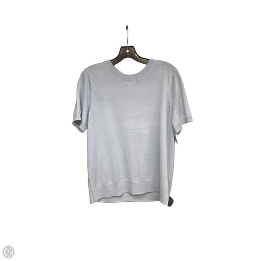 Sweater Short Sleeve By Caslon In Blue, Size: L