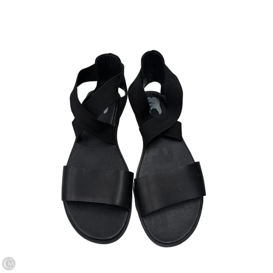 Sandals Flats By Sorel In Black, Size: 9