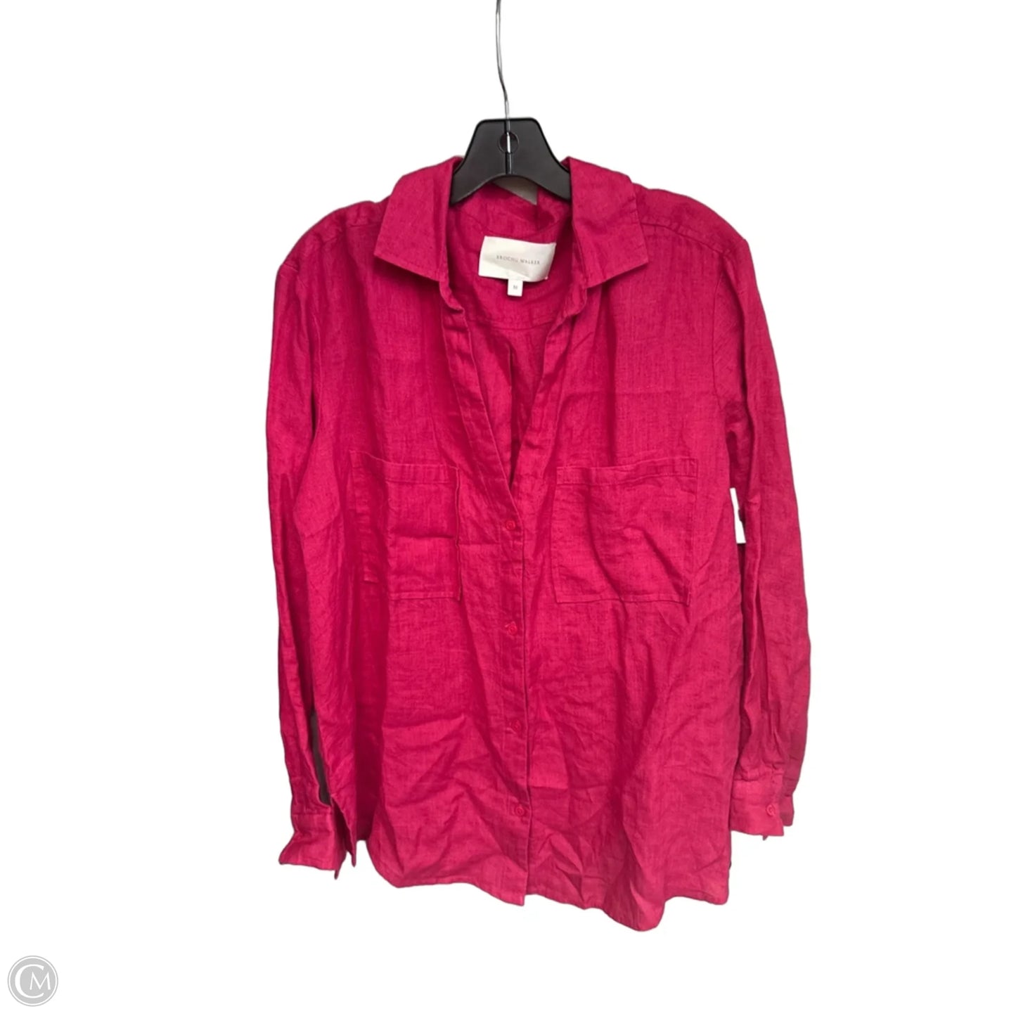 Top Long Sleeve By Cma In Pink, Size: M