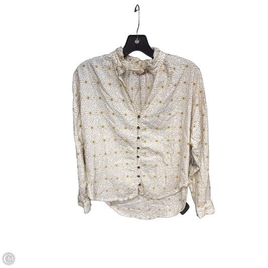 Top Long Sleeve By Pilcro In Yellow, Size: Xsp