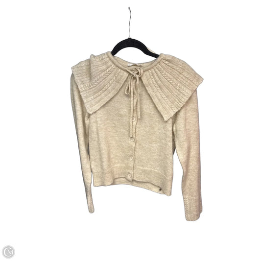 Sweater Cardigan By Mng In Beige, Size: S