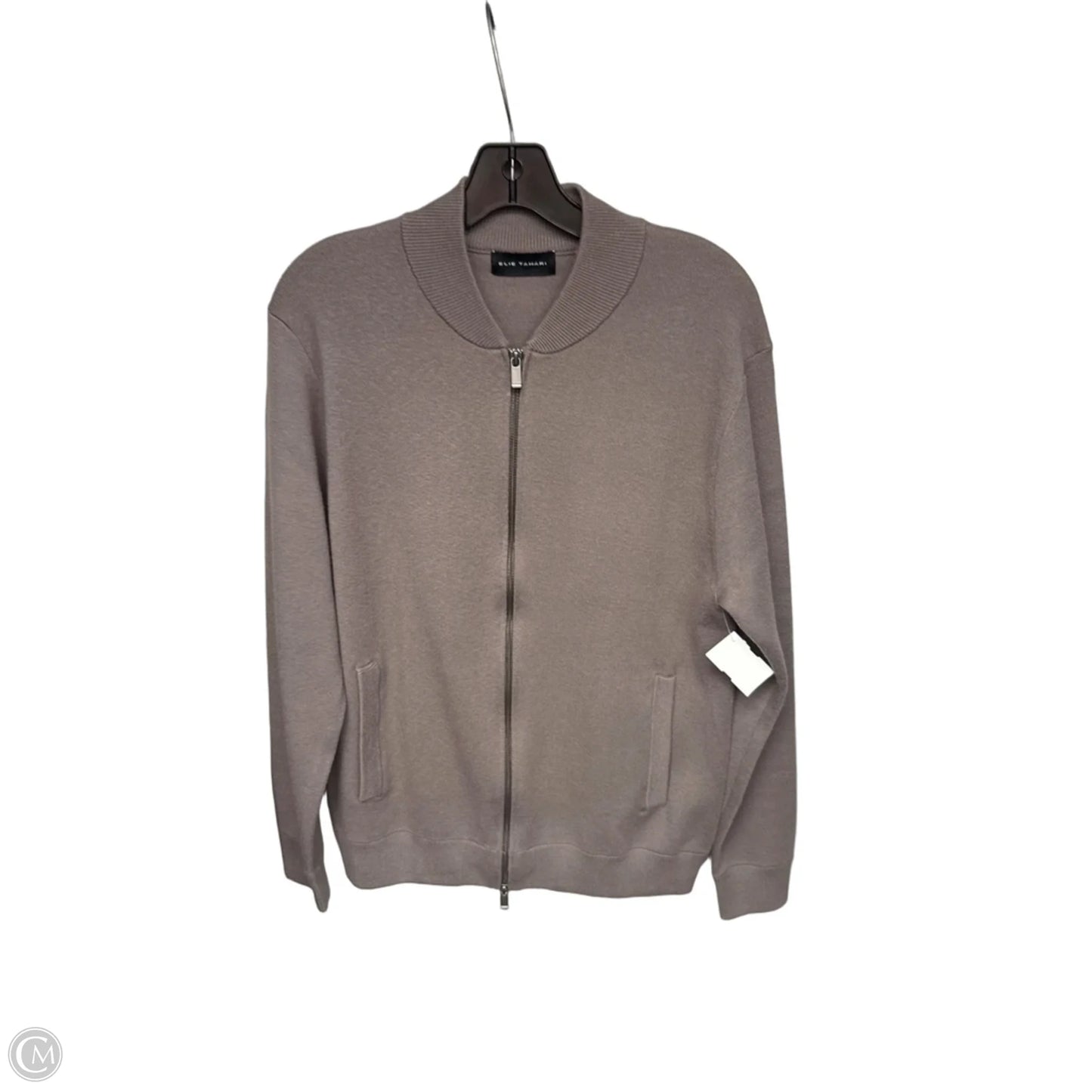 Sweater Cardigan By Elie Tahari In Taupe, Size: M