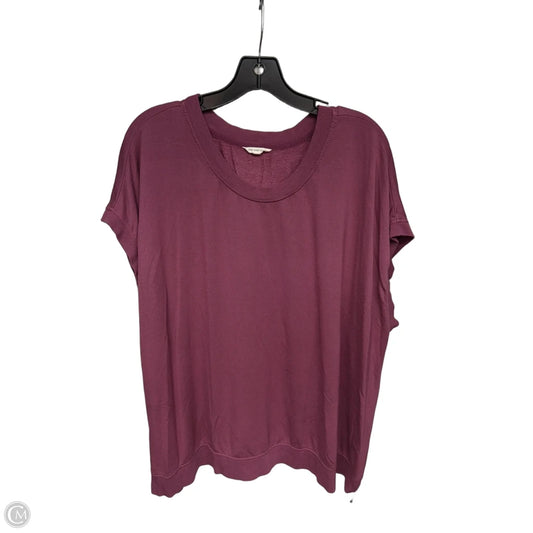 Top Short Sleeve By Clothes Mentor In Mauve, Size: 2x