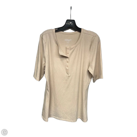 Top Short Sleeve By Torrid In Beige, Size: 2x