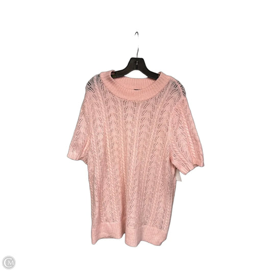 Sweater By Torrid In Pink, Size: 2x