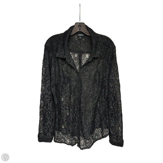 Top Long Sleeve By Torrid In Black, Size: 2x