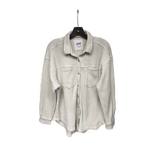 Top Long Sleeve By Aerie In Cream, Size: S