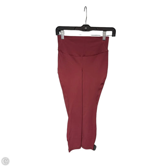 Athletic Leggings Capris By Lululemon In Red, Size: 4