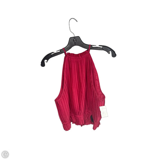 Top Sleeveless By Banana Republic In Red, Size: M