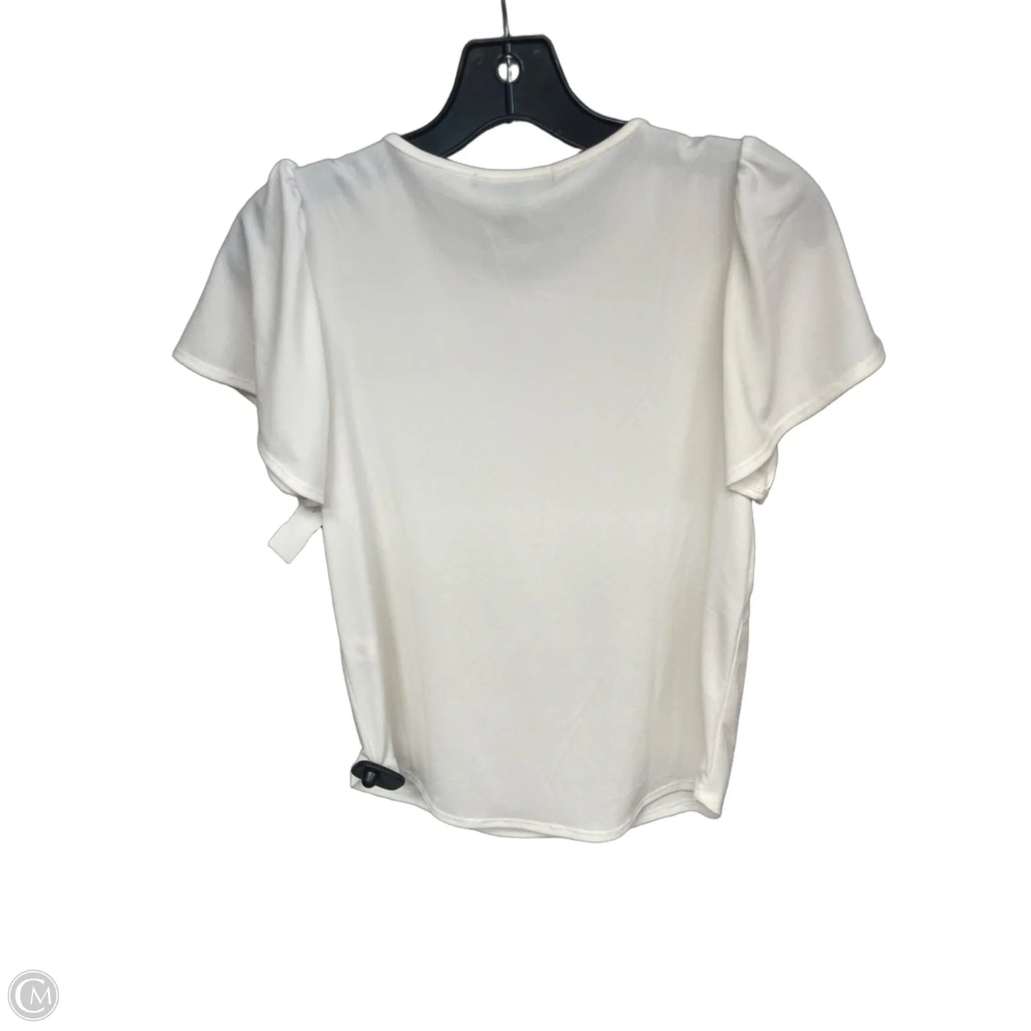 Top Short Sleeve By Banana Republic In White, Size: Xs
