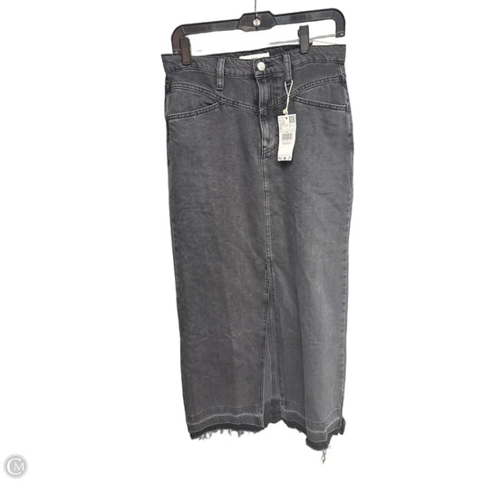 Skirt Maxi By Mng In Grey Denim, Size: M