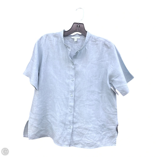 Top Short Sleeve By Eileen Fisher In Blue, Size: Xxs