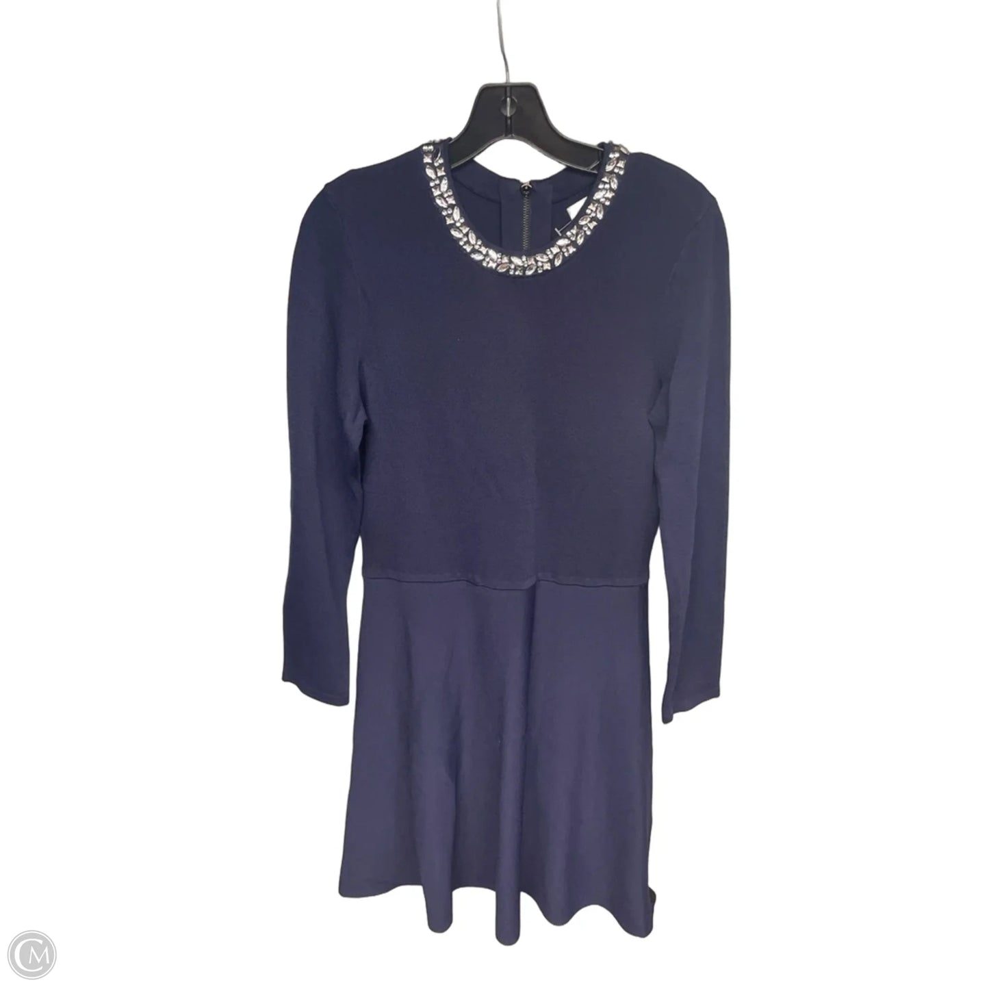 Dress Party Midi By Eliza J In Blue & Silver, Size: L