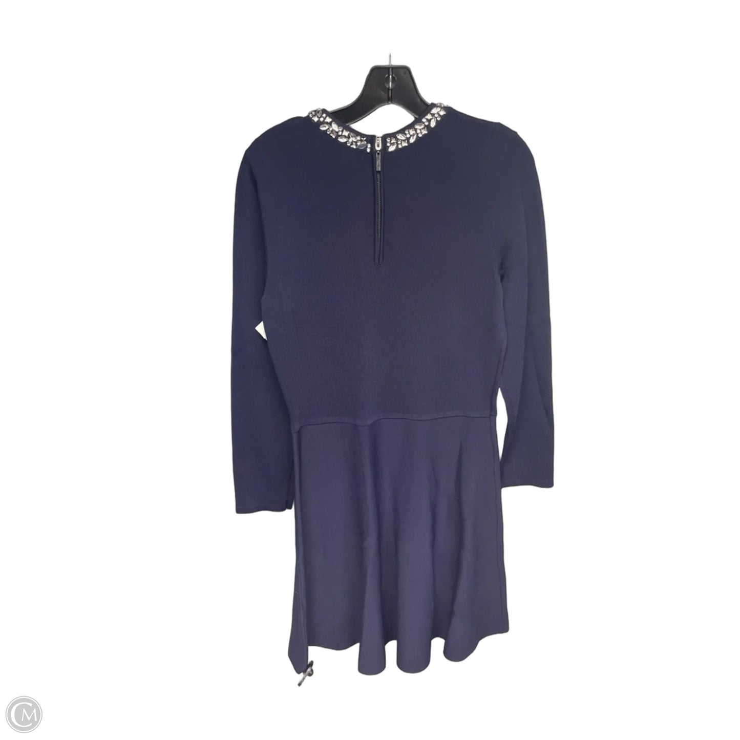Dress Party Midi By Eliza J In Blue & Silver, Size: L