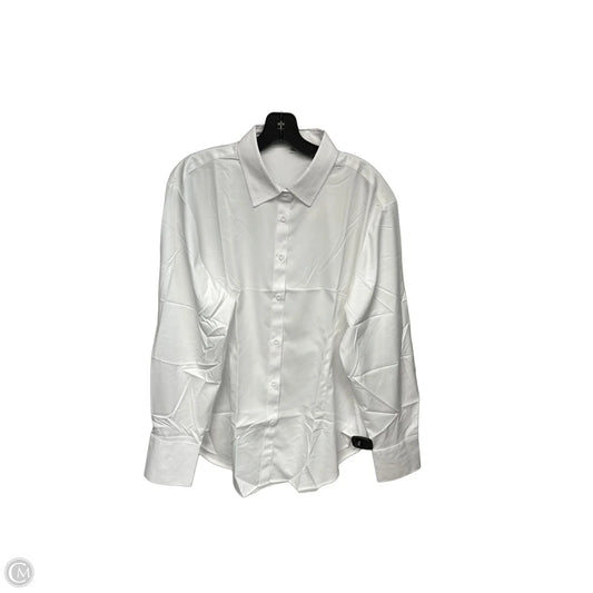 Top Long Sleeve By Clothes Mentor In White, Size: 2x