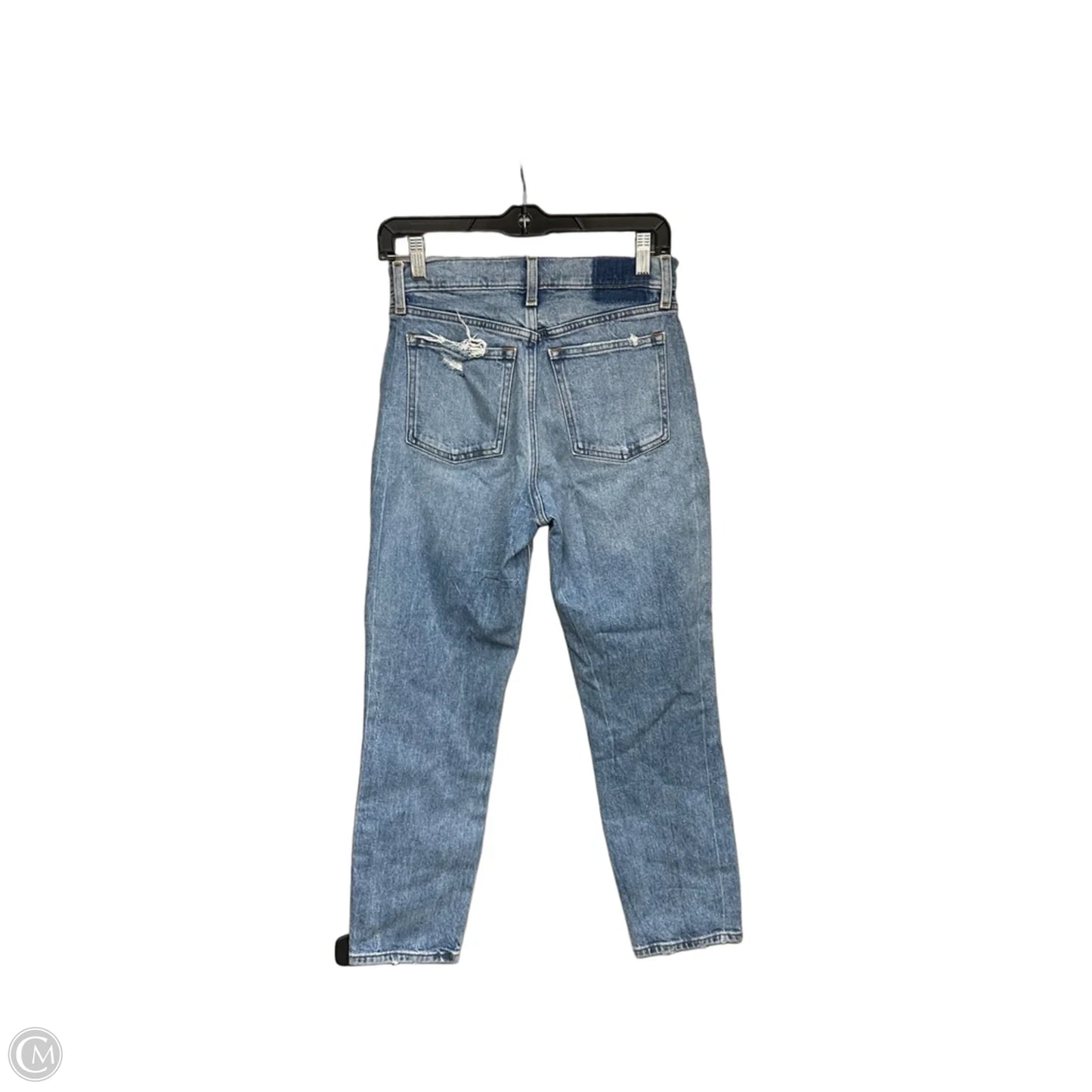 Jeans Straight By Abercrombie And Fitch In Blue Denim, Size: 4
