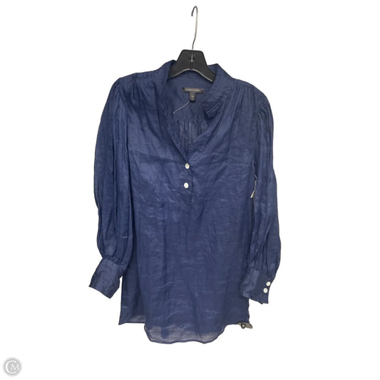 Dress Casual Midi By Banana Republic In Navy, Size: Xxs