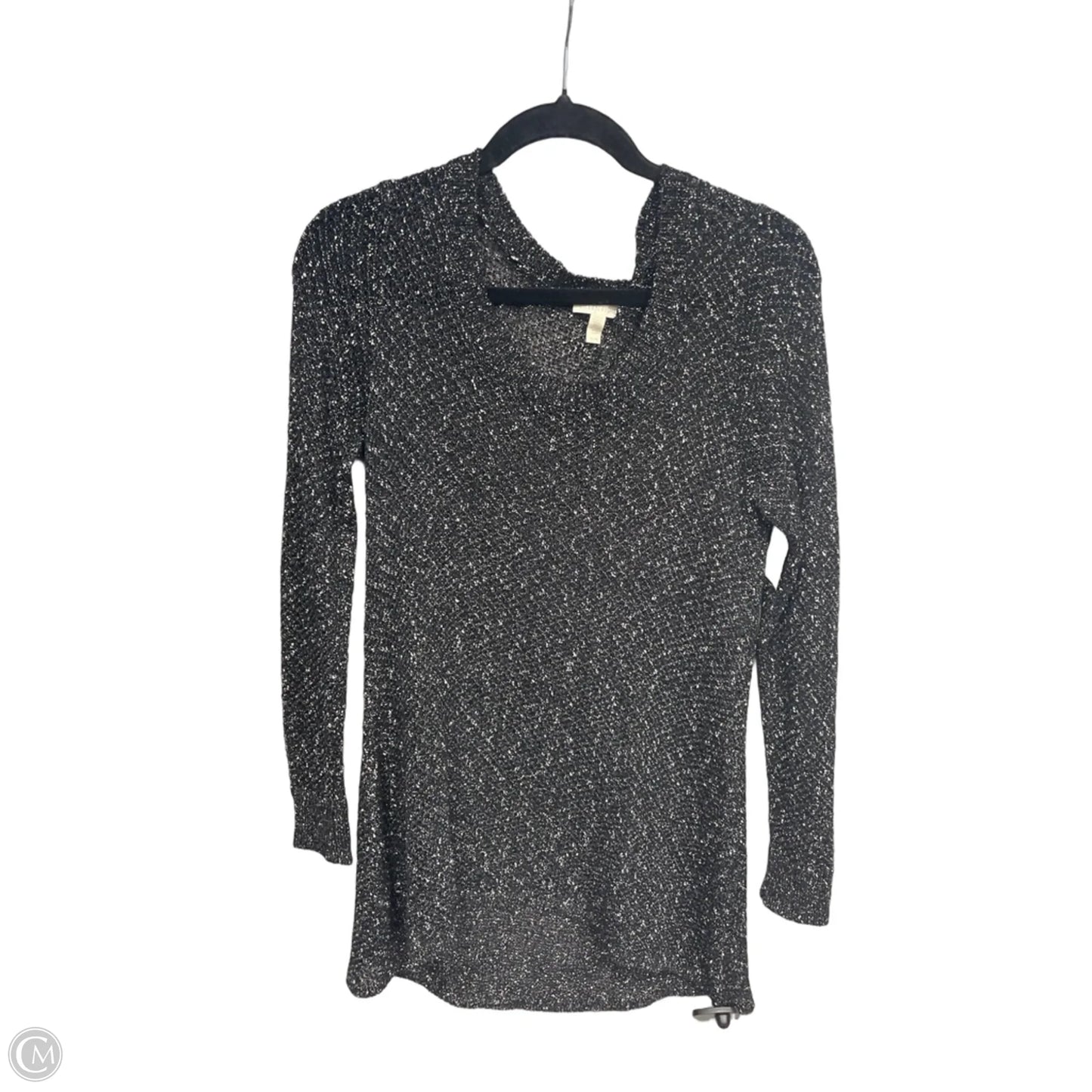 Sweater By Eileen Fisher In Black & White, Size: M