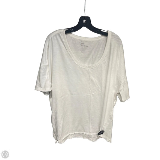 Top Short Sleeve By Aerie In White, Size: Xl