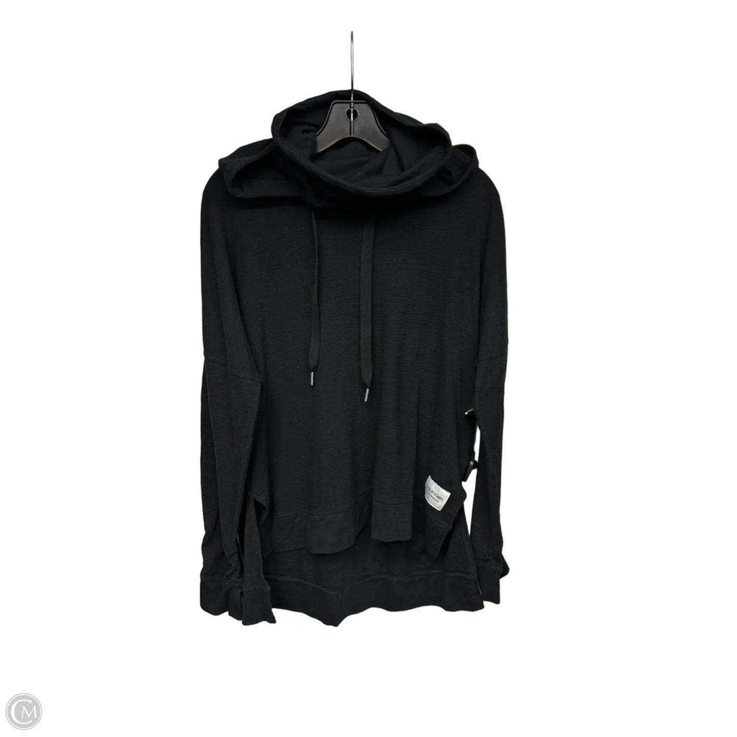 Athletic Top Long Sleeve Hoodie By Calvin Klein Performance In Black, Size: Xl