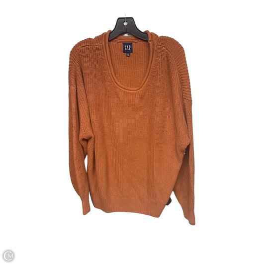 Sweater By Gap In Orange, Size: Xl