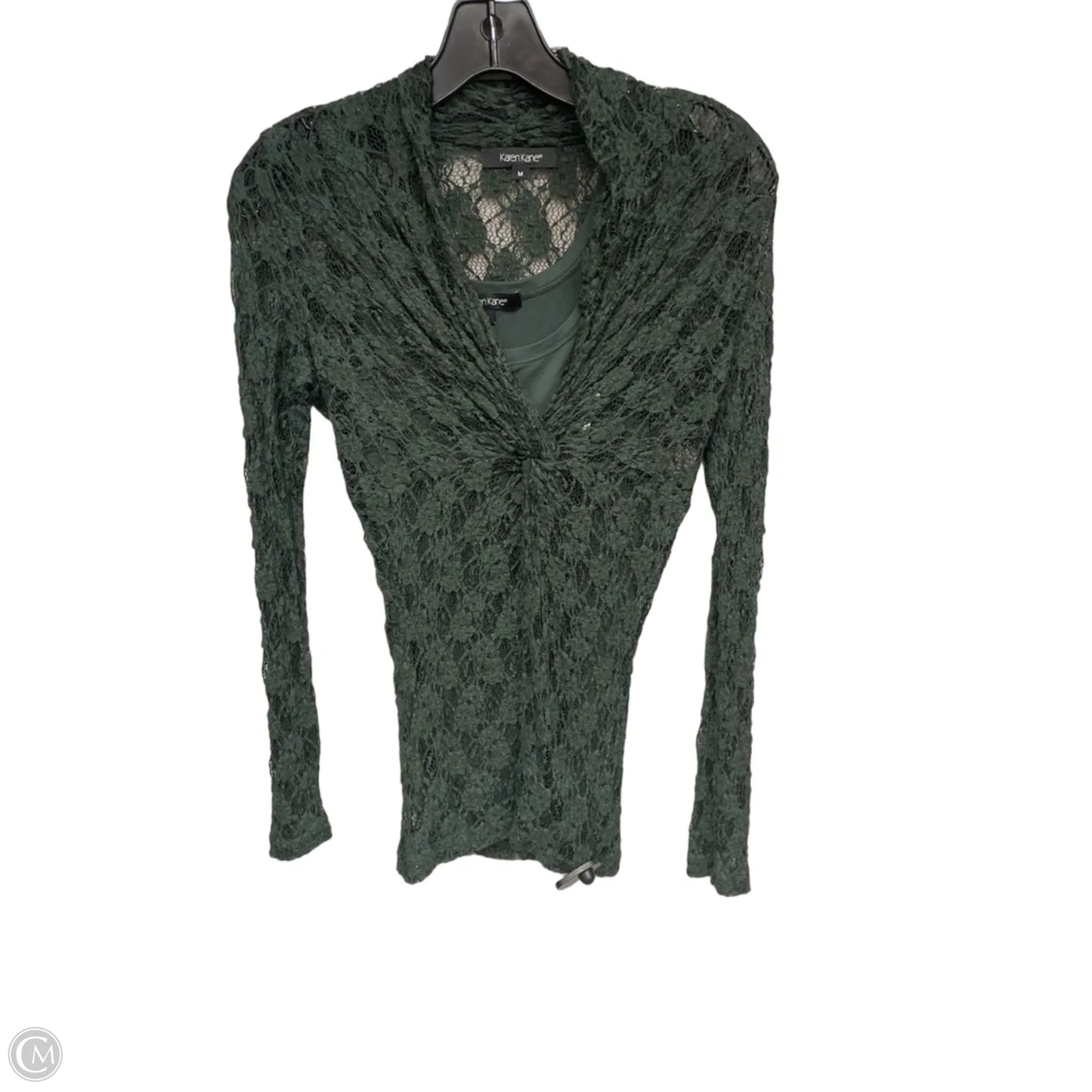 Top 2pc Long Sleeve By Karen Kane In Green, Size: M