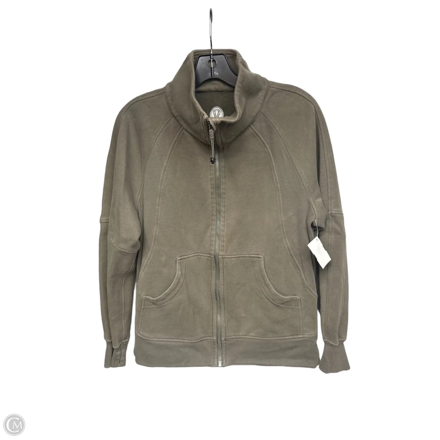 Athletic Sweatshirt Collar By Lululemon In Green, Size: Xs