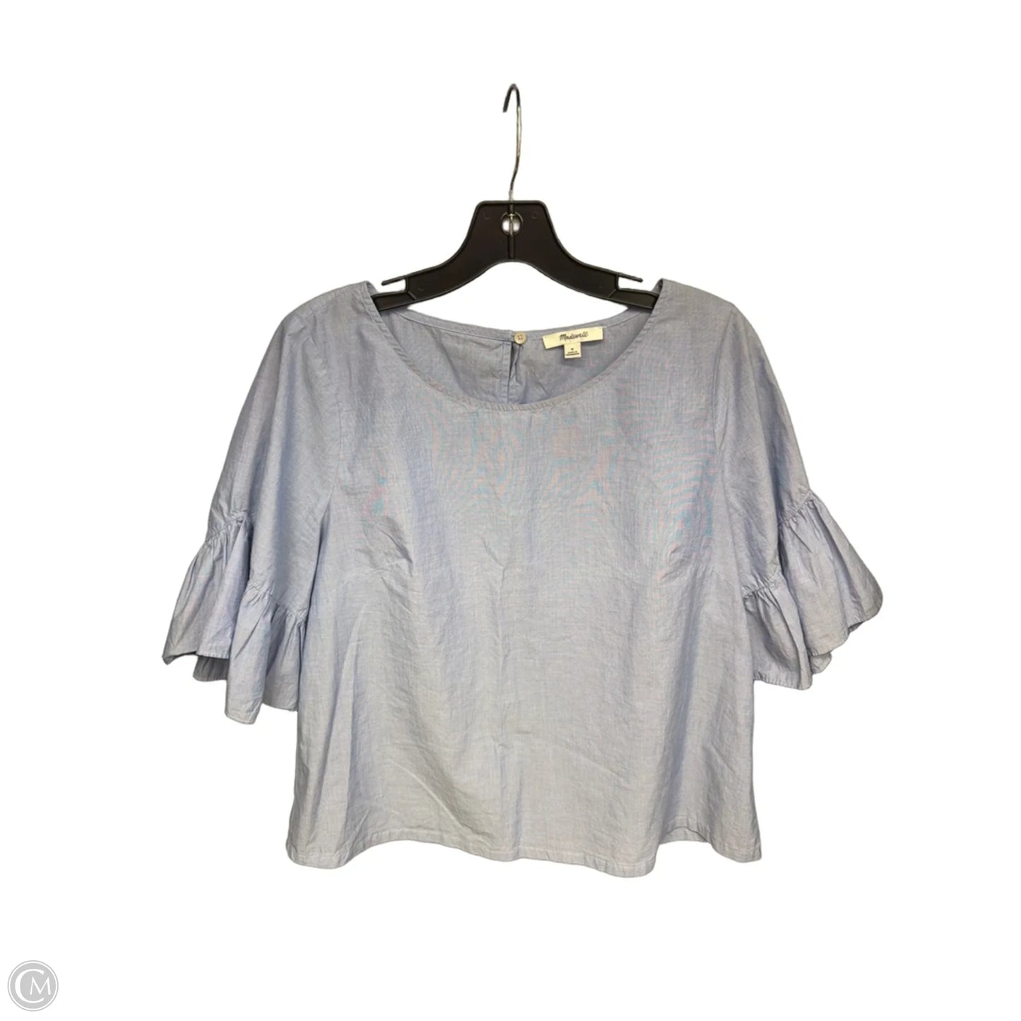 Top Short Sleeve By Madewell In Blue, Size: M