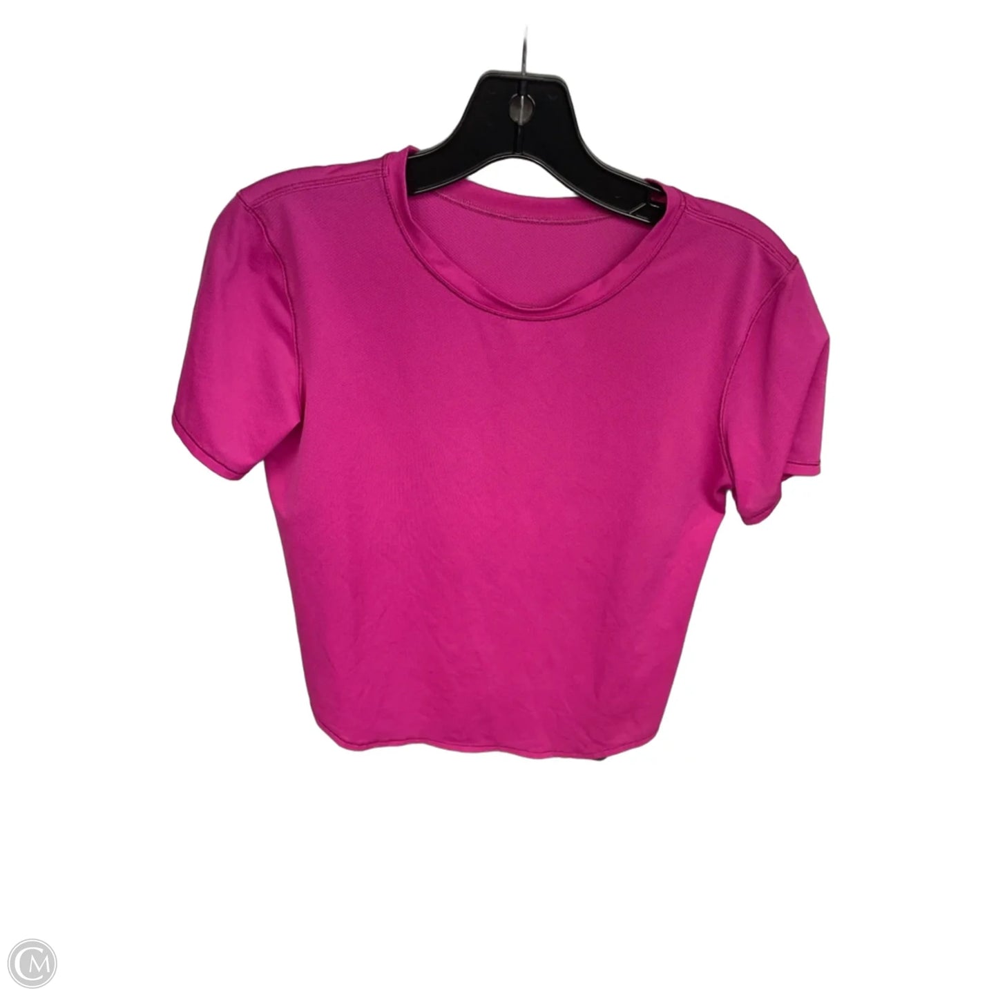 Athletic Top Short Sleeve By Lululemon In Pink, Size: S