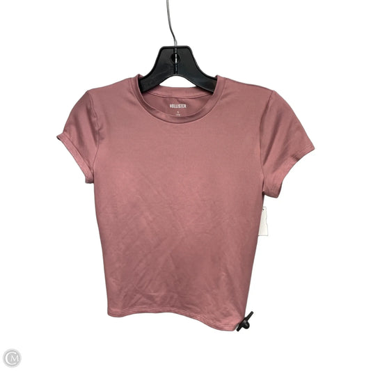 Top Short Sleeve Basic By Hollister In Mauve, Size: S
