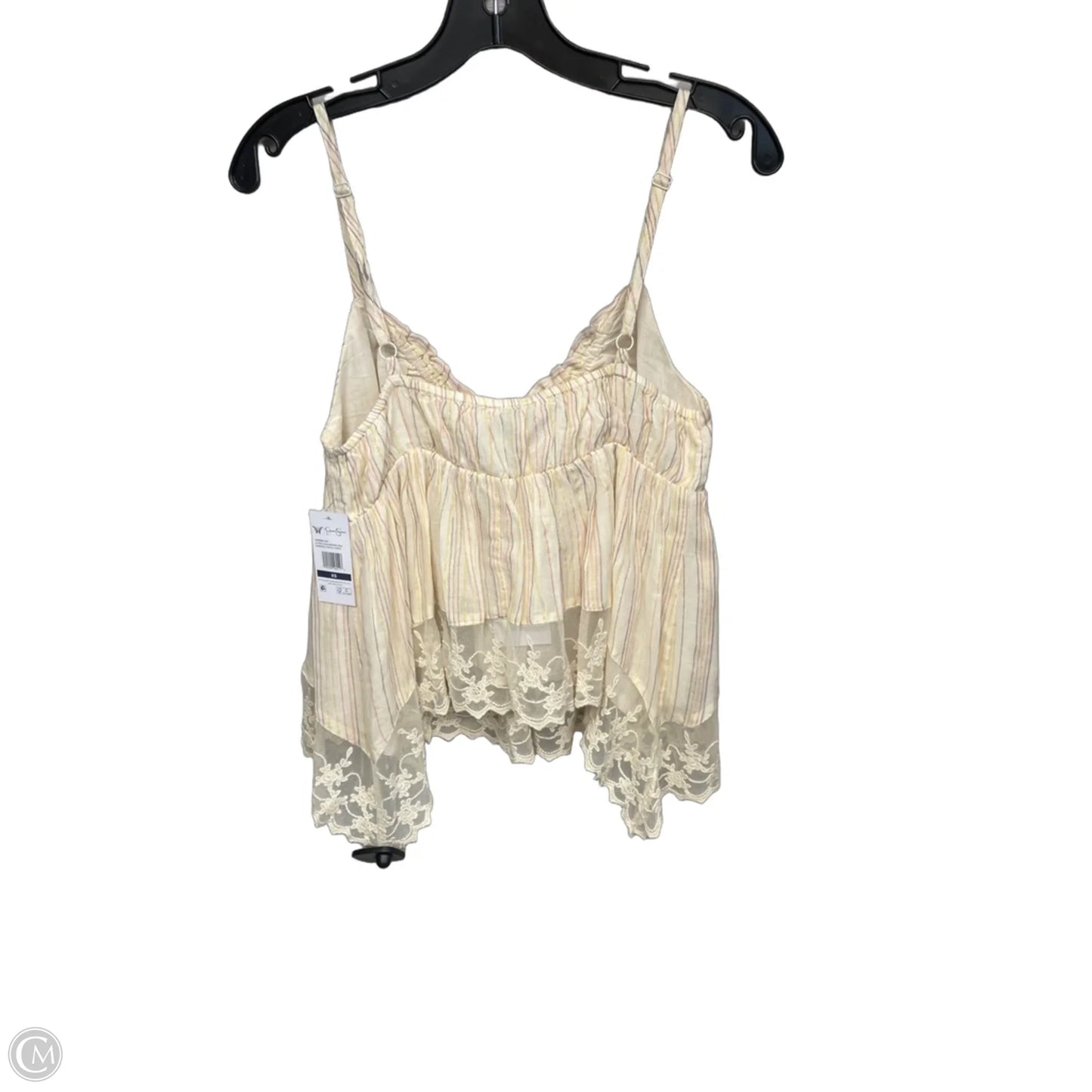 Top Sleeveless By Jessica Simpson In Cream, Size: Xs