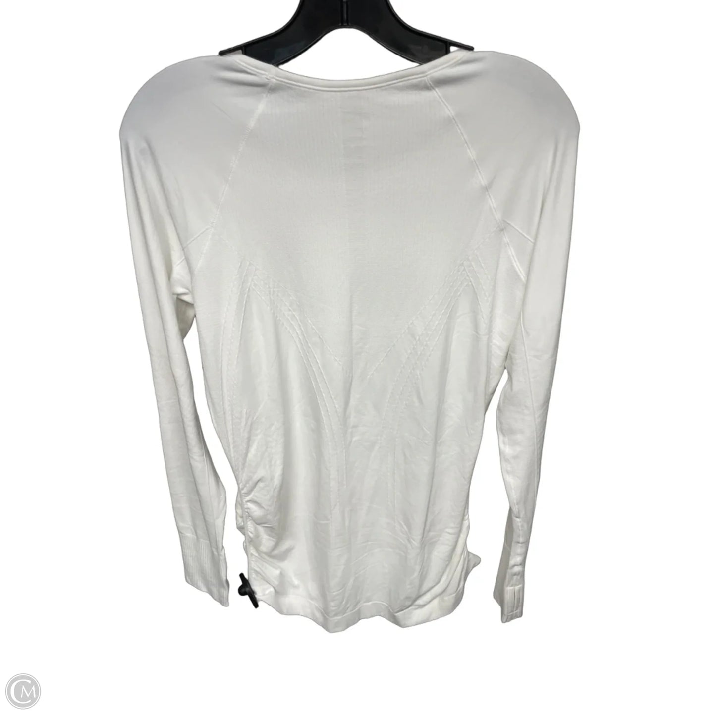 Athletic Top Long Sleeve Crewneck By Athleta In White, Size: M