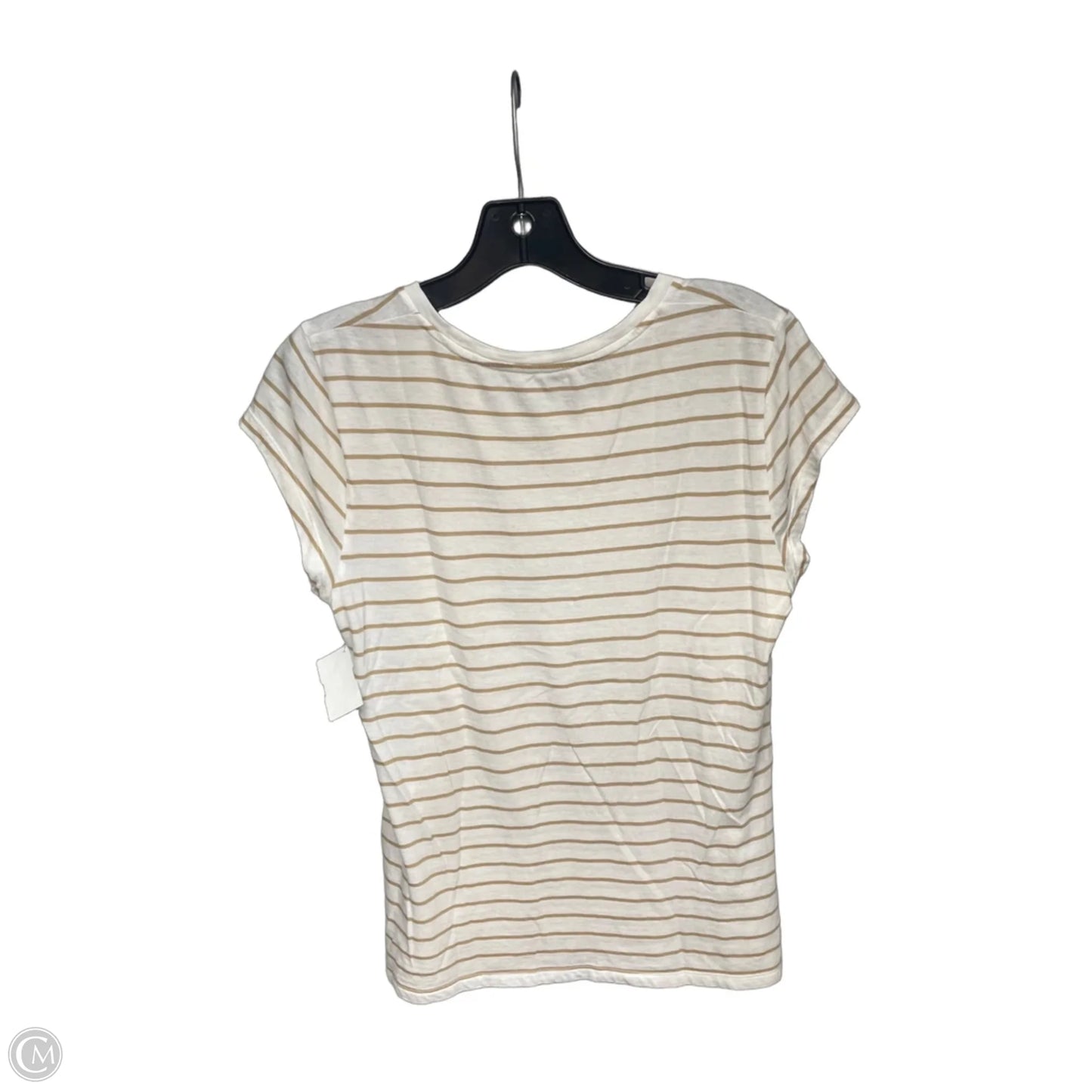 Top Short Sleeve By Universal Thread In Striped Pattern, Size: M