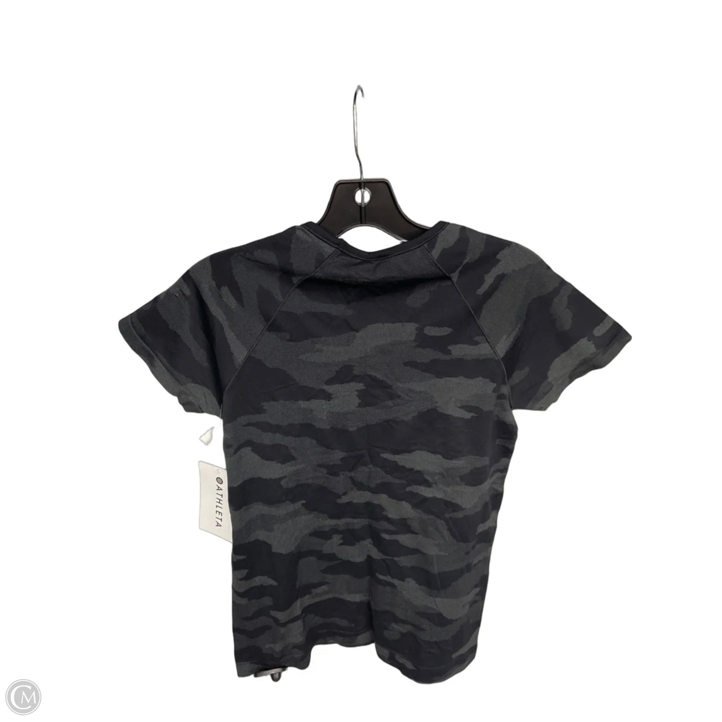 Athletic Top Short Sleeve By Athleta In Camouflage Print, Size: M