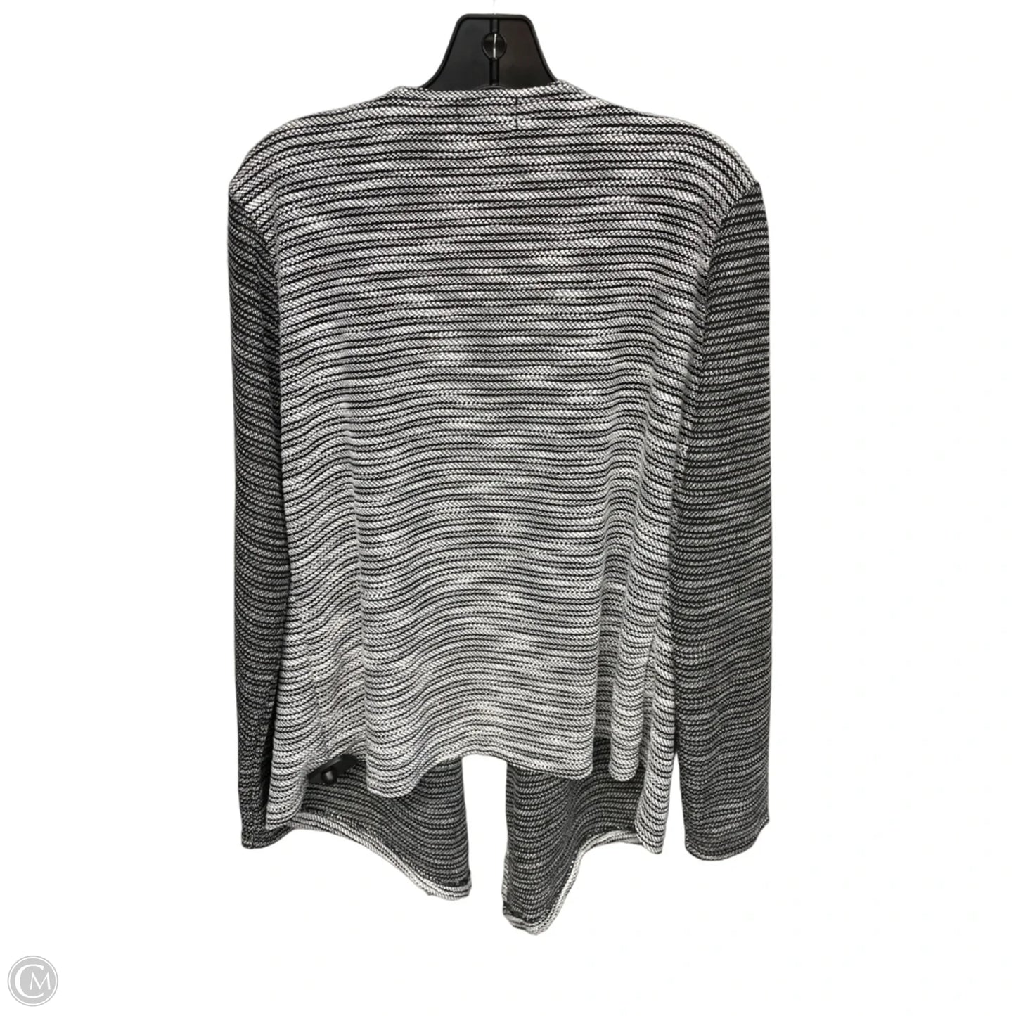 Cardigan By Clothes Mentor In Black & White, Size: Xl