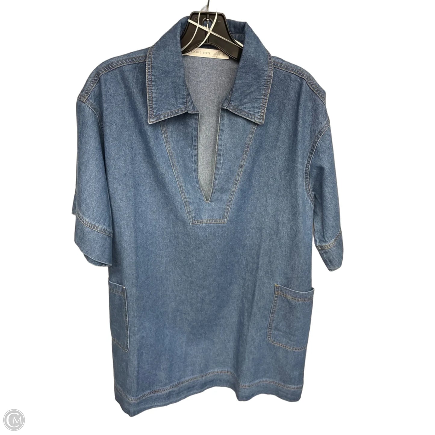 Dress Casual Midi By Altard State In Blue Denim, Size: S